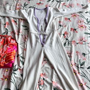 Cute White Onesie For 8-10 Year Old