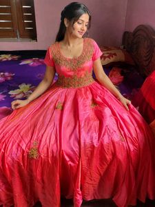 Beautiful Pink Ethnic Gown