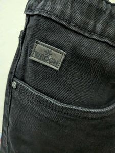 Stylish Black Denim Joggers