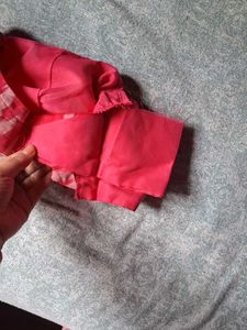 Hot pink Saree