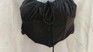Black Corset Crop Top