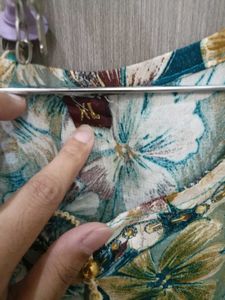 Floral Print women's short kurta