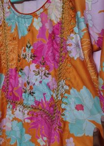 Price Down - Digital maslin Kurta