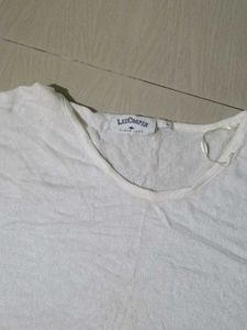 White Lace  woolen top