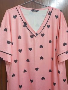 Cute Pink Heart Nightgown