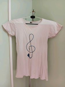 Cute Music Note Graphic Tee