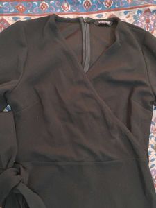Chic Black Wrap Dress
