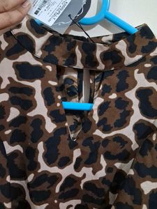 Cheetah Printed Ruffle Top 👍