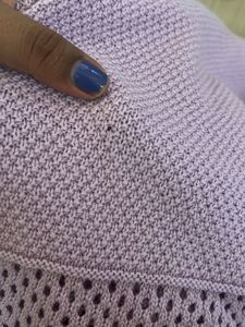 Lavender Knit Crop Top