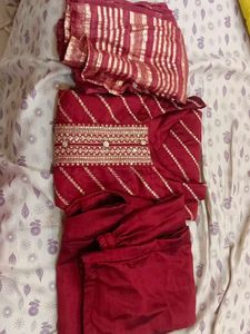 Maroon festive suit