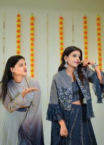 Embellished Ombre lehenga choli