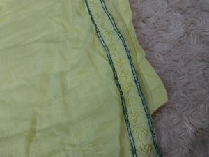 Lime Colored Kurti Festive Wear