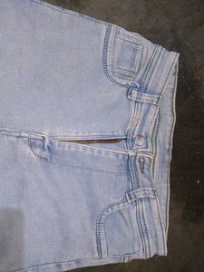 Denim Slit Maxi Skirt
