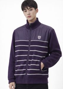 Purple Striped Jacket