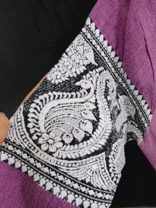 Embroidered Purple Kurta