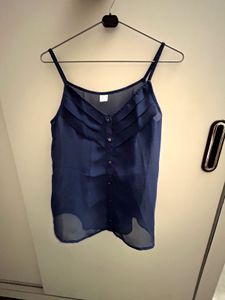 Chic Navy Blue Camisole Top