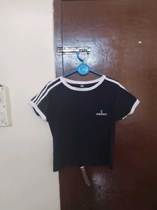 Stylish Black Cropped Top