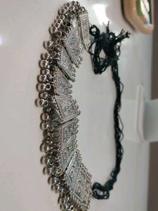 Boho Silver Choker Necklace