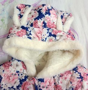 Floral Padded Jacket For Kids