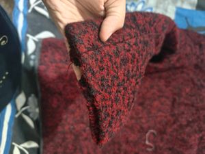 Chic Textured Maroon Jacket