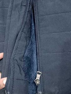 Cozy Navy Blue Winter Parka