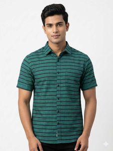Men's Striped Short Sleeve Shirt