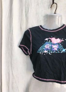 Cute Graphic Crop Top