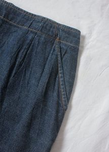 Vintage Denim Midi Skirt