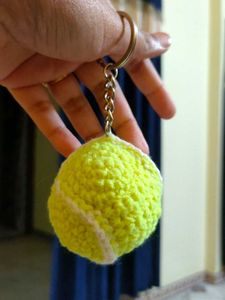Tennis Ball Keychain