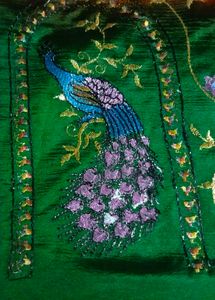Elegant Ombre Silk Saree with Gold Border