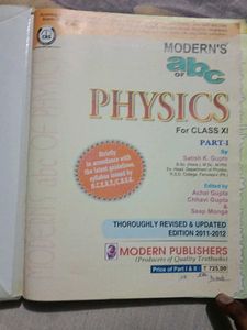 Physics Class XI Books (Part I &amp; II) Moderns abc p