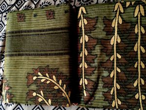 New Green Floral Saree