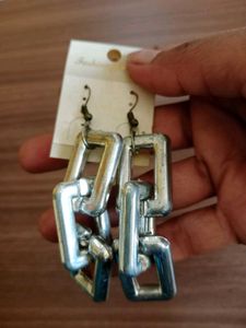 Wknd Dangle Earrings - Silver Tone