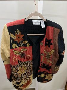 Embroidered Patchwork Floral  Motifs Blazer