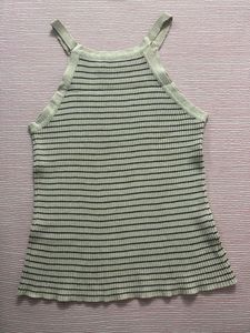 Striped Ribbed Knit Tank Top