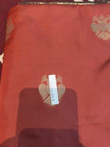 Elegant Chocolate with Gold Motifs Saree