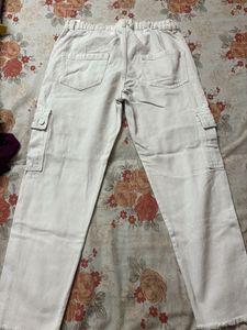 White Cargo Pants