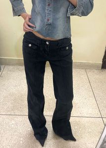 Dark navy flared jeans