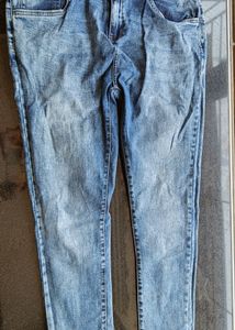 Max 34 Size Blue High Waist Jeans.