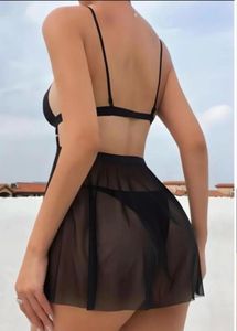 Black Sheer Lingerie Set