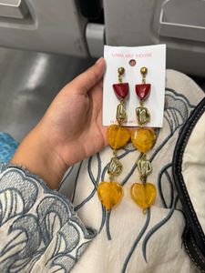 Unique Heart Dangle Earrings