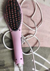 Pink Hair Straightening Brush