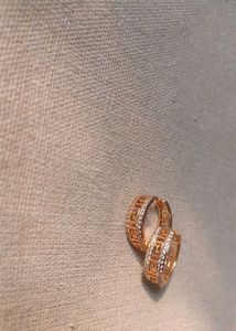 Elegant Gold Tone Hoop Earrings