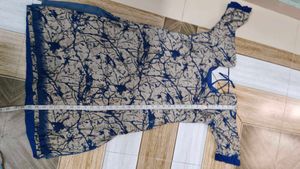 blue kurtha set.