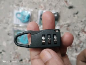 zipper Lock with Carabiner pek of 4