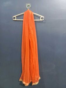 Elegant Orange Ethnic Gown