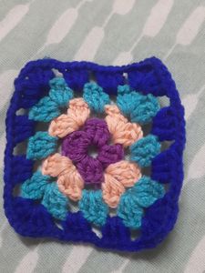 Granny Square Crochet Piece