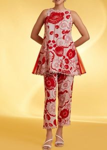 The Loom Red Printed Co-ord Set