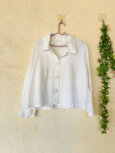 Classic White Button-Up Shirt