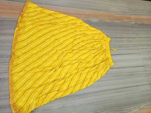 Yellow Leheriya Ethnic Skirt